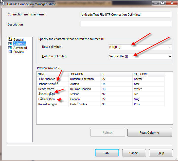 Import Utf 8 Unicode Special Characters With Ssis 6229